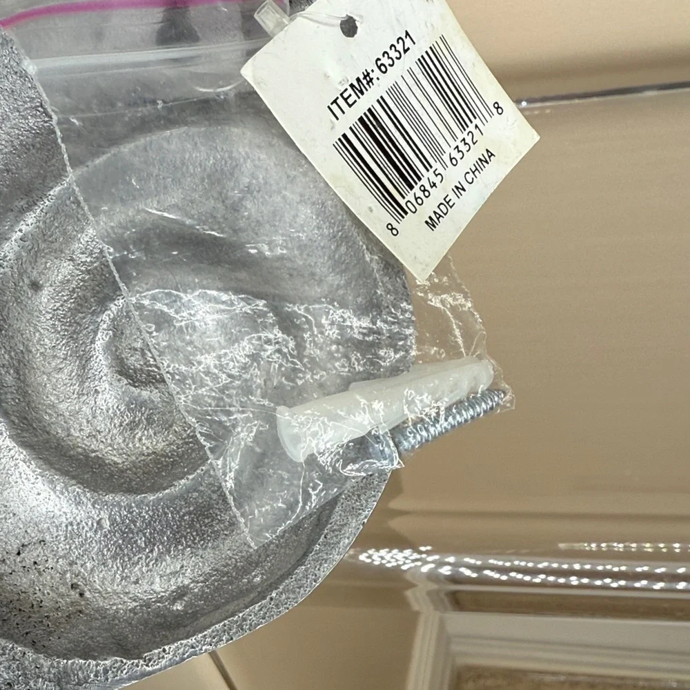 Silver Nautilus Wall Hook